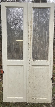 Pardörr med fönster, 122x241cm, Överjärva
