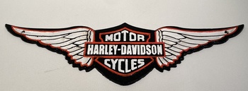 Harley-Davidson gjutjänrsskylt, vingar