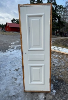 Enkeldörrar med karm 3 st 72 x 212 cm, finns på Överjärva