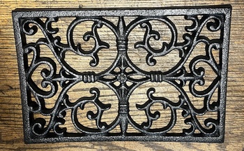 Rektangulär ventil, ornamenterad