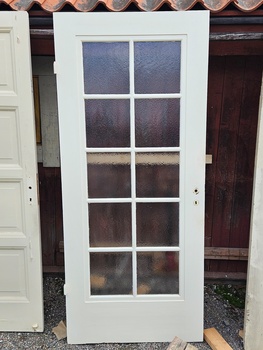 Enkeldörr med glas, 92x212 finns på Överjärva byggnadsvård