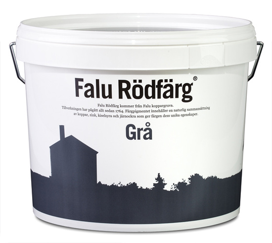 Falu Rödfärg, Grå 10 liter