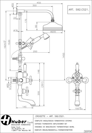 Croisette kar & duschset m termostat