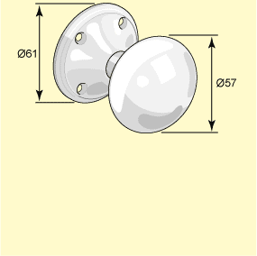 Dörrknopp i nickel