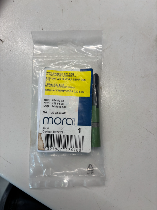 Mora Armatur Temp kolv 020 ESS, köksblandare
