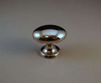 Oval knopp i nickel