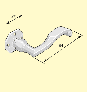 Jugendhandtag i nickel